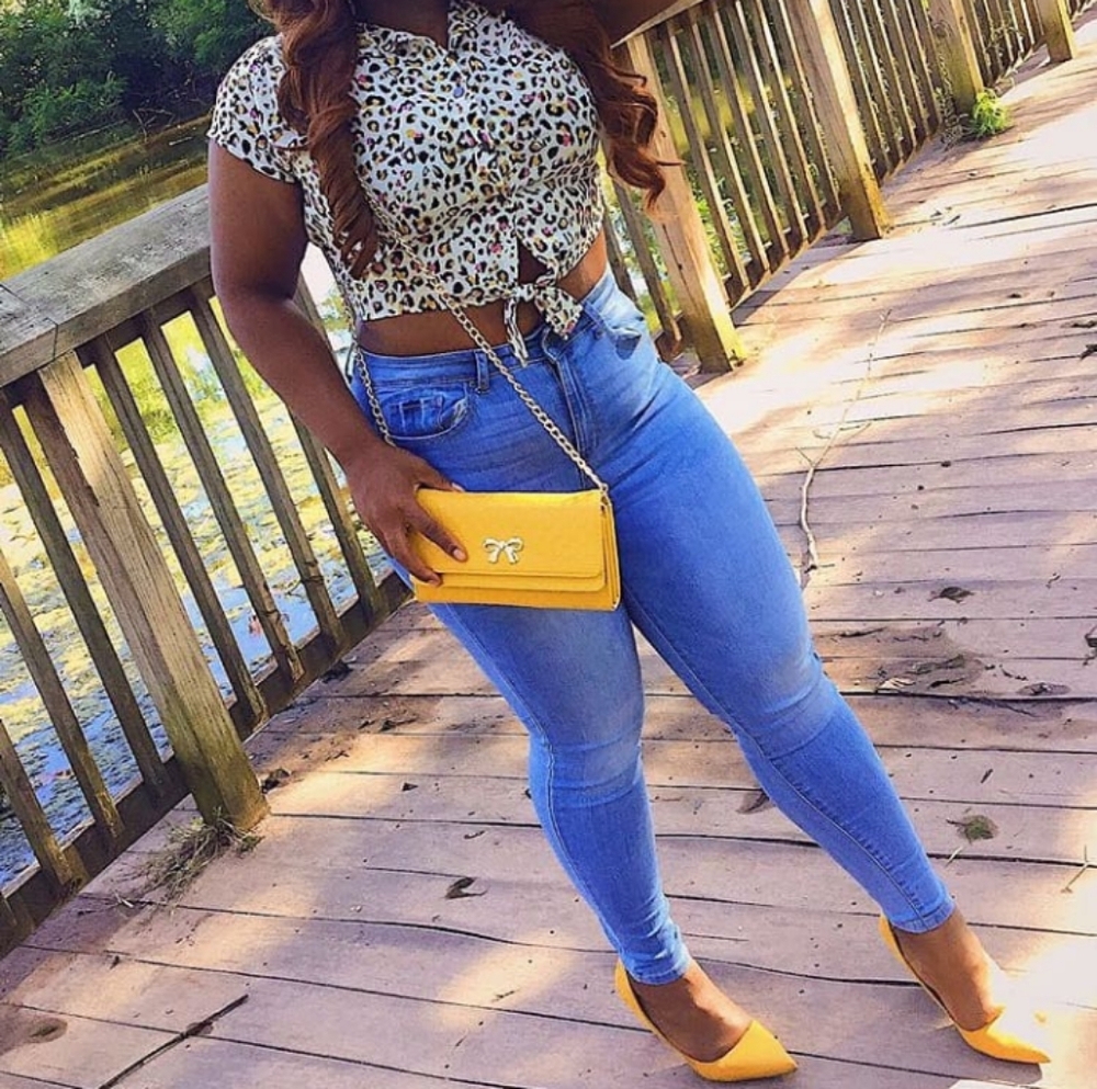 Shirt, Purse and Heels